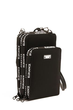 LWE10770-SyhTalhaLuwwe Bag'sKadın Üç Bölmeli Kartlıklı Telefon Bölmeli Destekli Kasa Yazı Detaylı Omuz Çantası (10770)