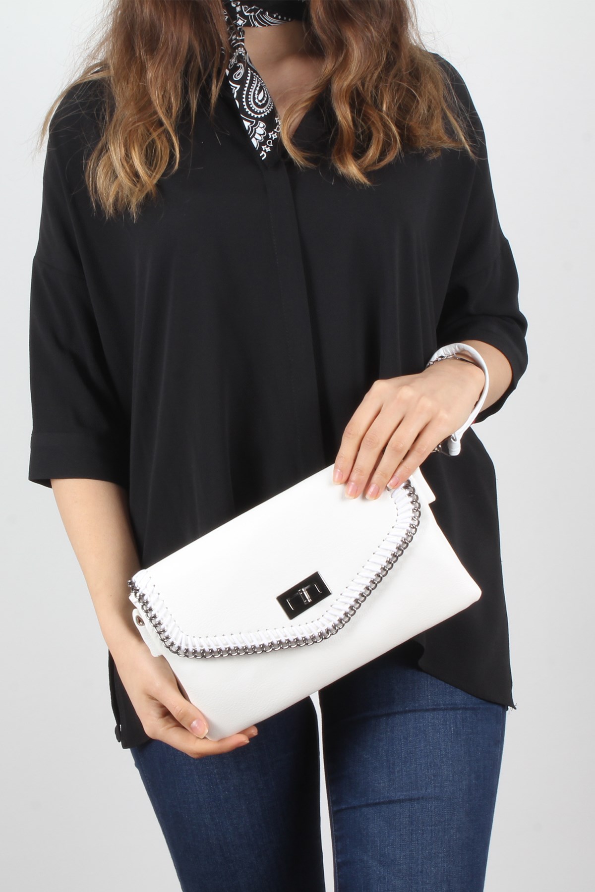 LWE20007-BLuwweLuwwe Bag'sBeyaz Kadın El ve Omuz Çantası (LWE20007-B)