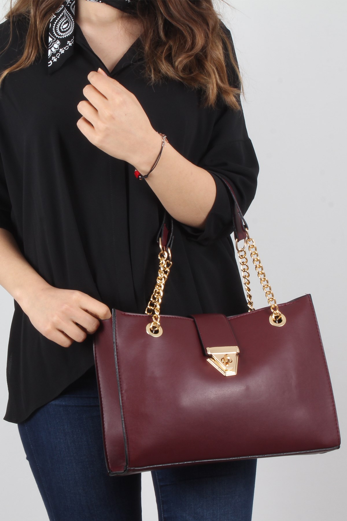LWE20279-BRDLuwweLuwwe Bag'sBordo-Kadın El ve Kol Çantası(LWE20279-BRD)