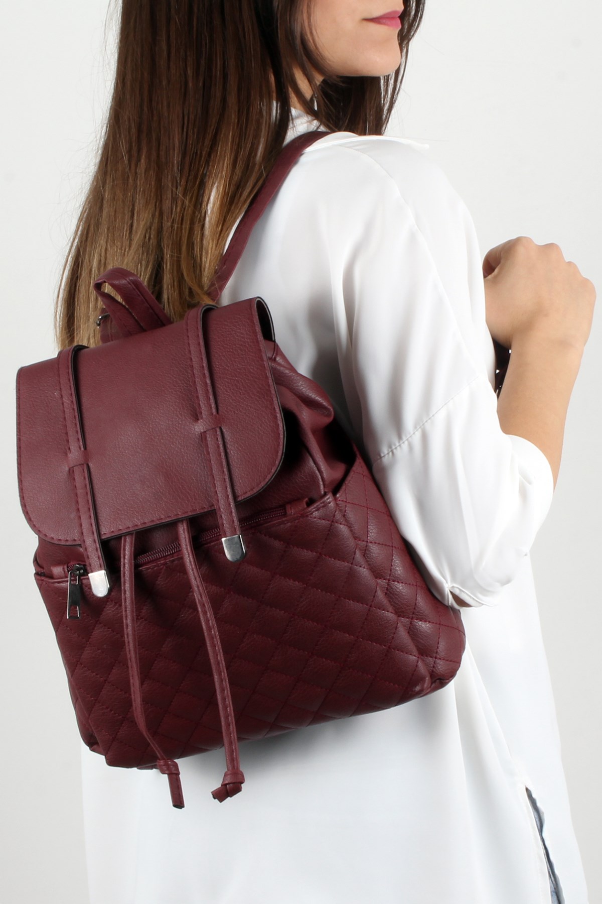 LWE20272-BRDLuwweLuwwe Bag'sBordo-Kadın Sırt Çantası (LWE20272-BRD)