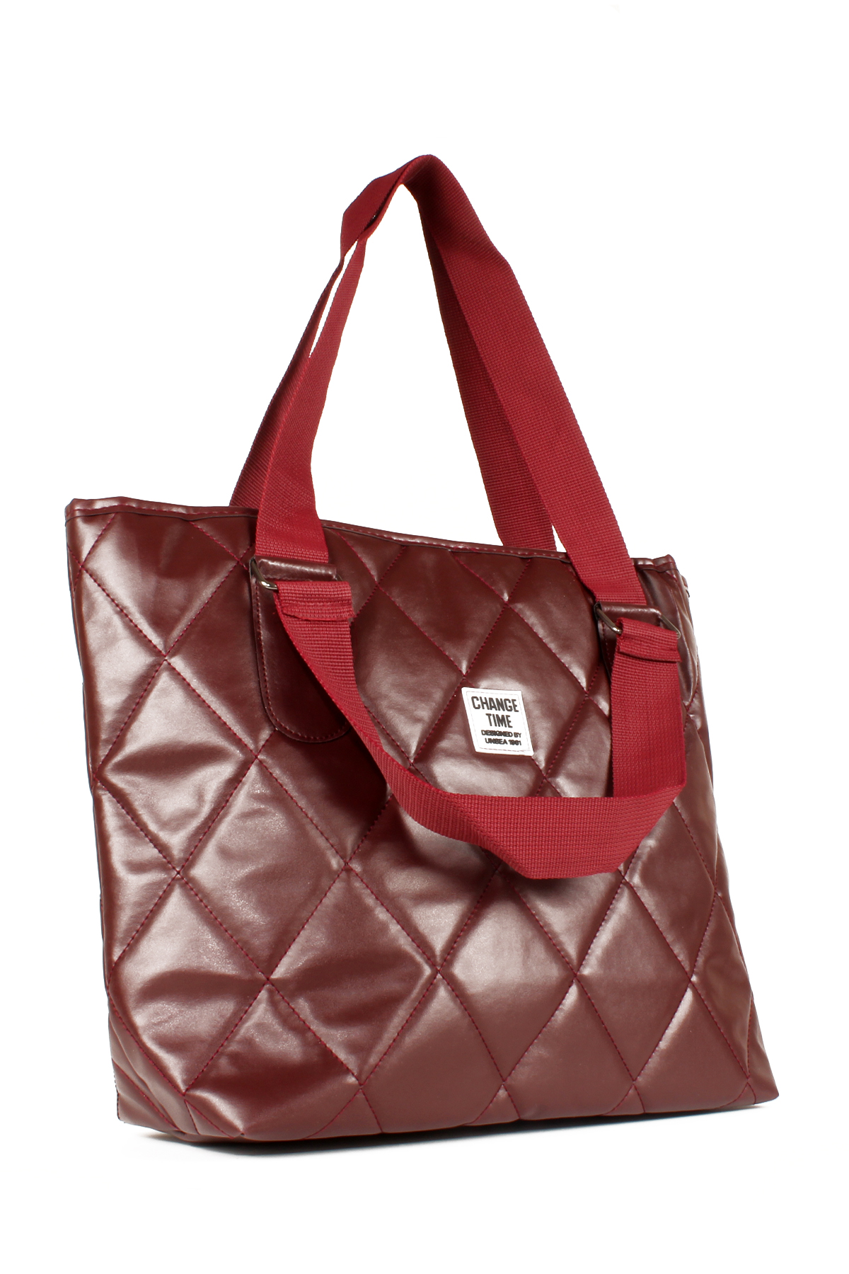LWE10614-BRDTalhaLuwwe Bag'sKadın Anne Boy Kapitoneli Kolon Askılı Omuz ve El Çantası (10614)