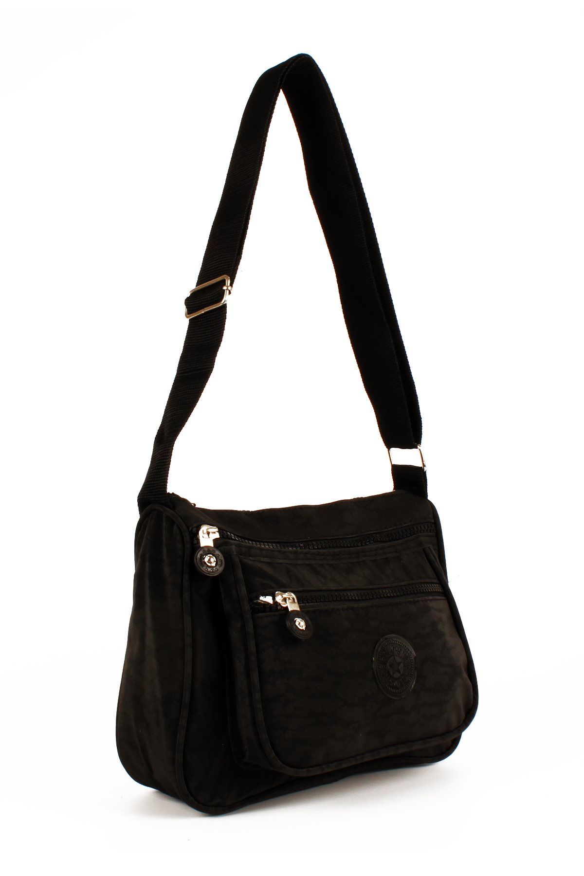 LWE10730-SyhTalhaLuwwe Bag'sKadın Çok Cepli Krinkle Kumaş Postacı Tarz Omuz Çapraz Çanta (10730)