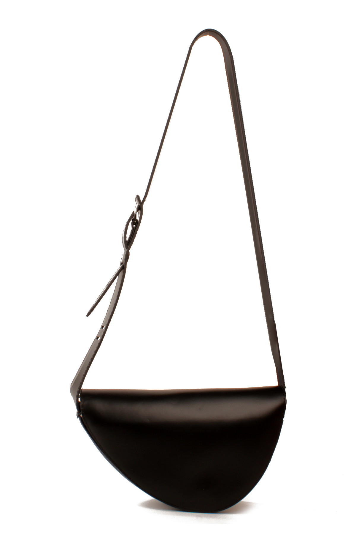 LWE1840-SyhMusabLuwwe Bag'sKadın Düz Doku Üçgen Kesim Ayarlı Kemer Omuz Askılı Üst Kapaklı ve Fermuarlı Omuz Çantası (1840)