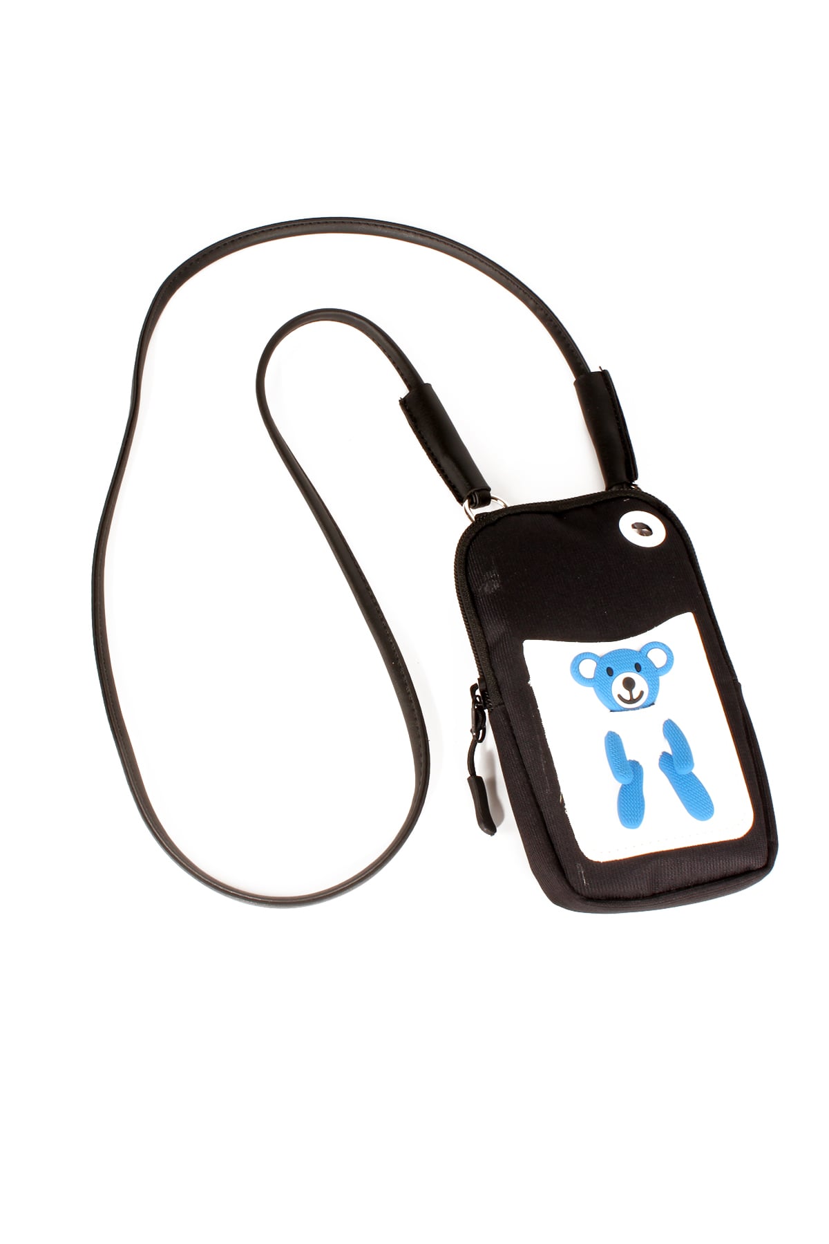 LWE60665-SyhTalhaLuwwe Bag'sKadın Genç Çocuk Fermuarlı Kulaklık Çıkışlı Kartlıklı Silikon Ayıcıklı Deri Omuz Askılı Telefonluk Çanta (60665)