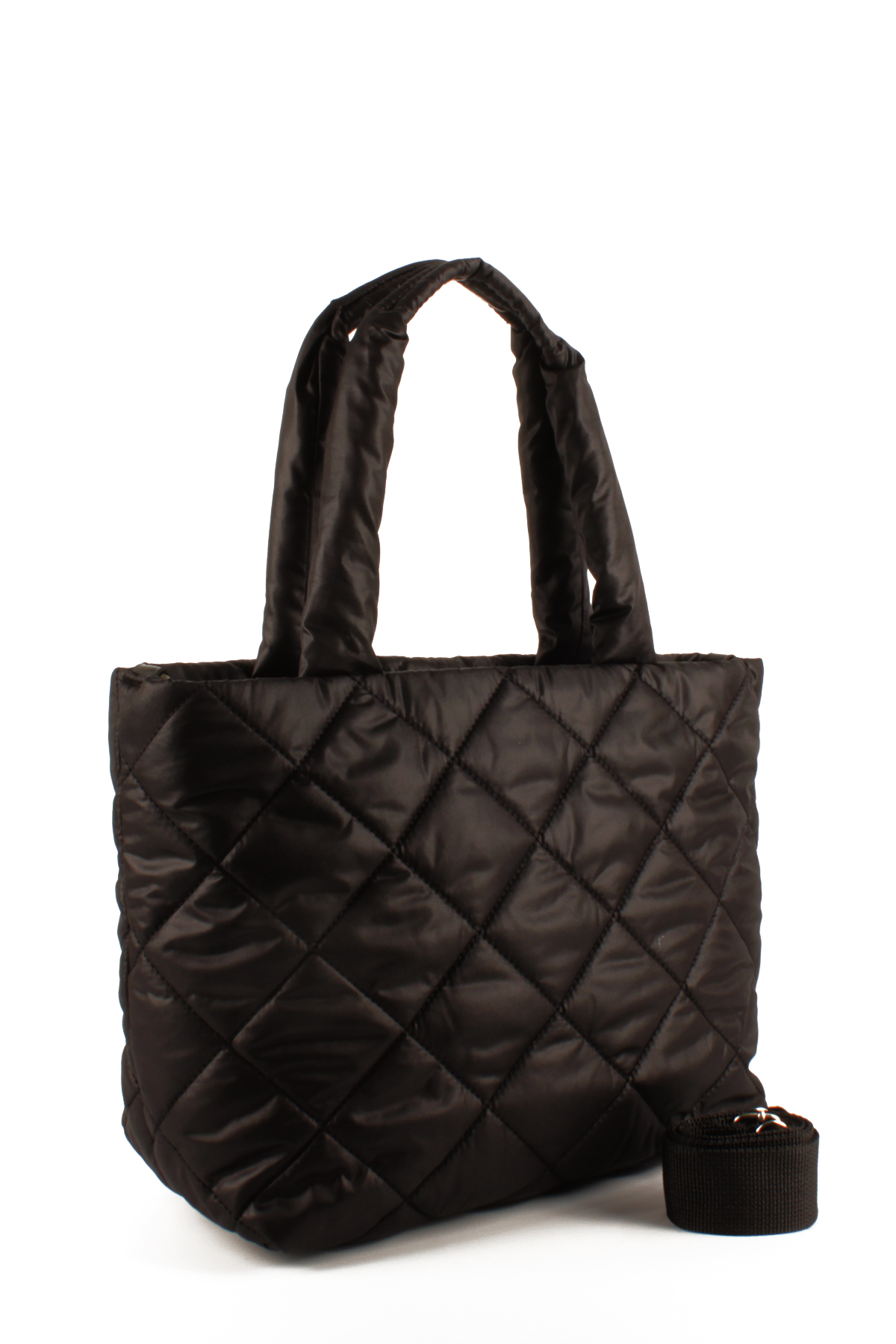 LWE10757-SyhTalhaLuwwe Bag'sKadın Kapitoneli Paraşüt Kumaş Çapraz Askılı Şişme Puf El ve Omuz Çantası (10757)