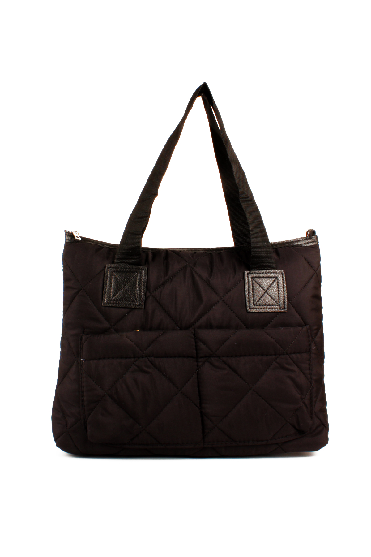 LWE10783-SyhTalhaLuwwe Bag'sKadın Maxi Boy Paraşüt Kumaş Ön Bölmeli Shopper Tarz Kol Ve Omuz Çantası (10783)