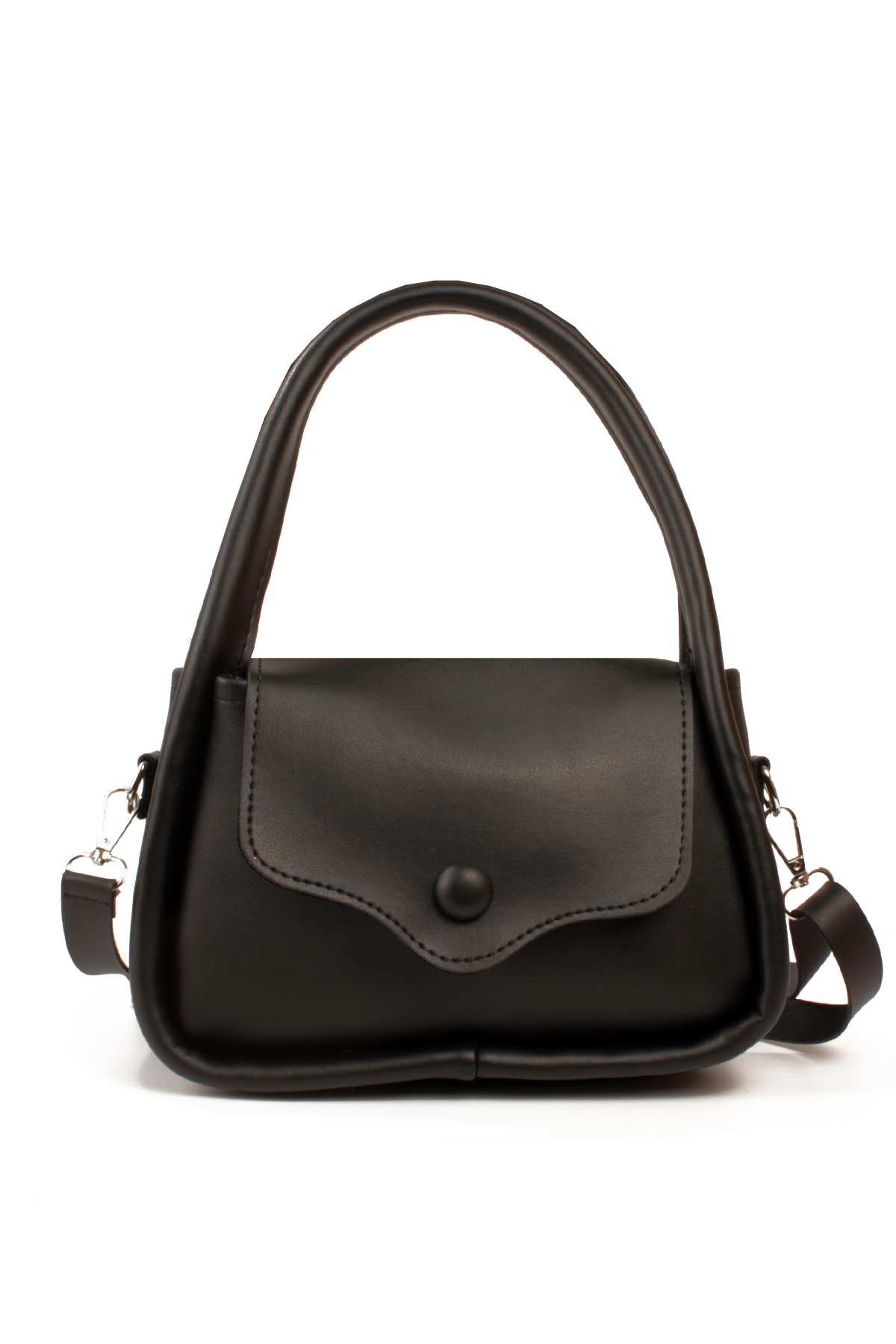 LWE10802-SyhTalhaLuwwe Bag'sKadın Omuz Askılı Kapaklı Kapama Yazı Detaylı El Ve Omuz Çantası (10802)