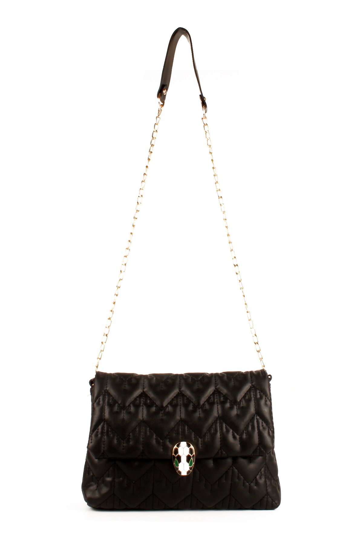 LWE10676-SyhTalhaLuwwe Bag'sKadın Özel Nakışlı Broşlu Zincir Askılı Omuz Çantası (10676)