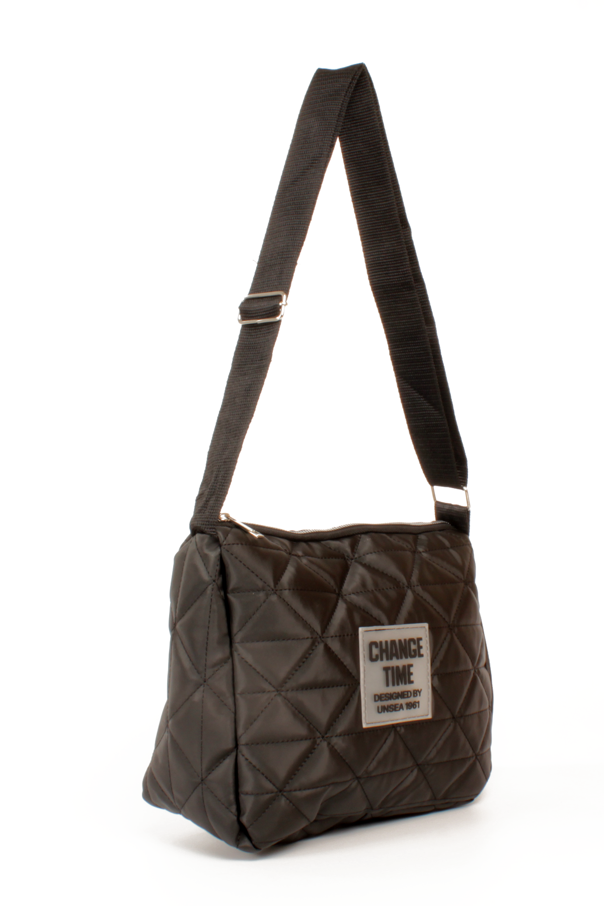 LWE20787-SyhTalhaLuwwe Bag'sKadın Saten Doku Kapitoneli Spor Kolon Askılı Yazı Detaylı Omuz&Çapraz Çanta (20787)