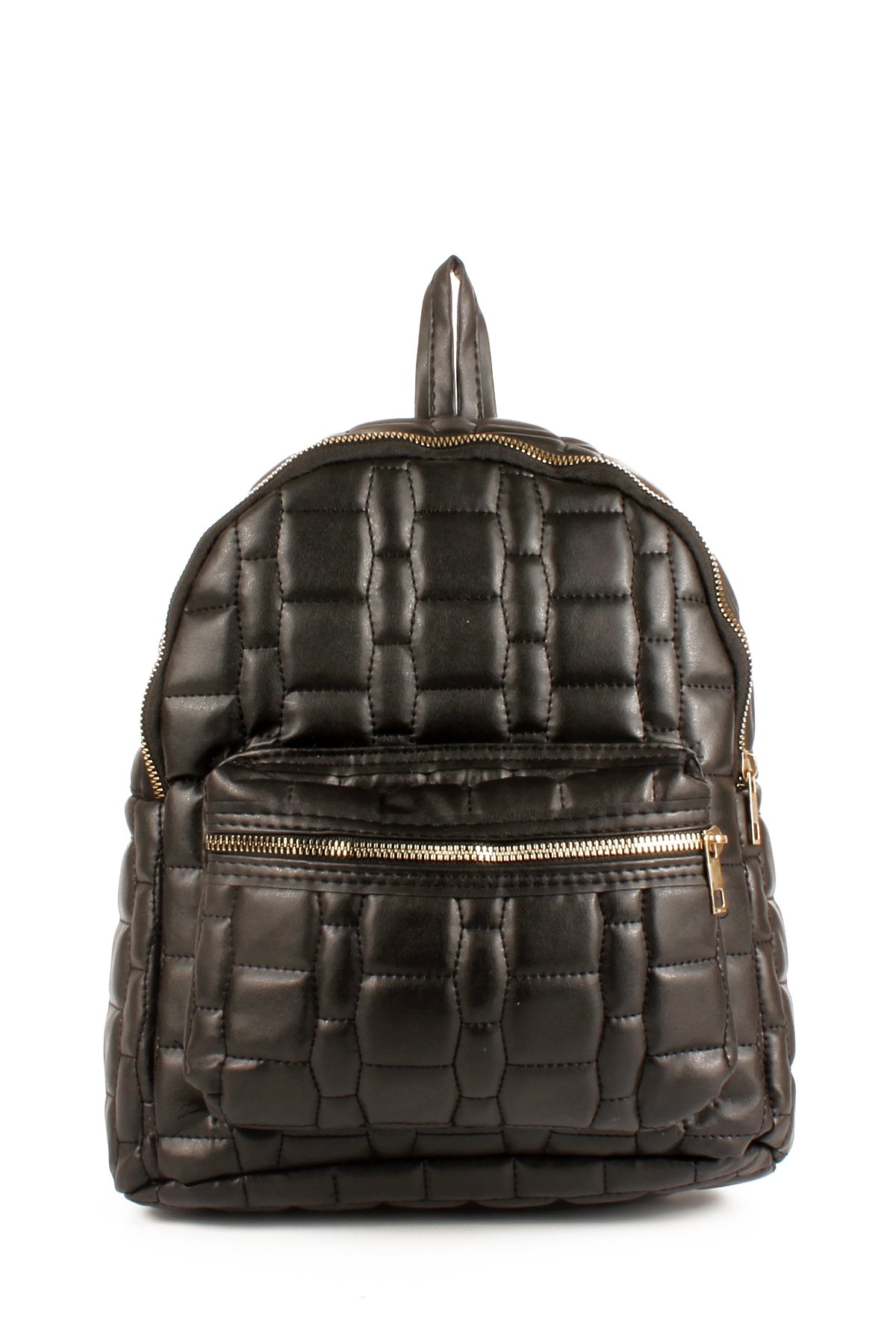 LWE10705-SyhTalhaLuwwe Bag'sKadın Yumuşak Deri Kapitoneli Çift Bölmeli Sırt Çantası (10705)