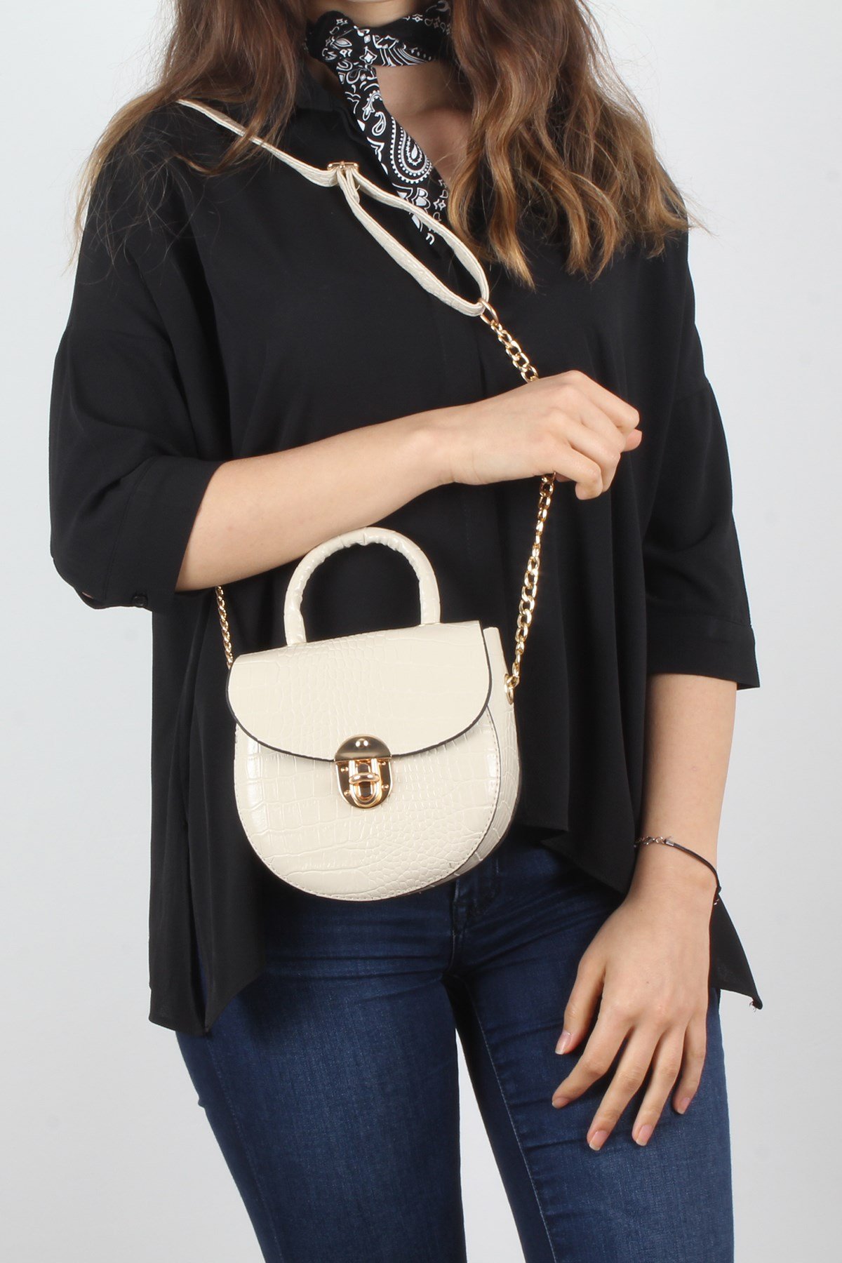 LWE20274-KrmLuwweLuwwe Bag'sKrem-Kadın El ve Omuz Çantası (LWE20274-Krm)