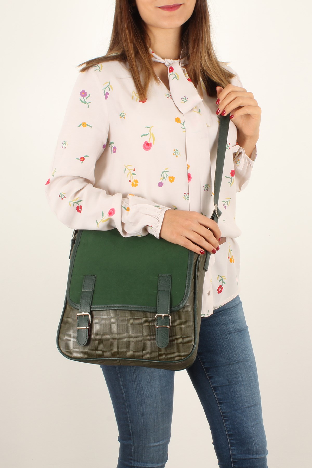 LWE20224-HakiLuwweLuwwe Bag'sLuwwe Bag's -Kadın El ve Omuz Çantası