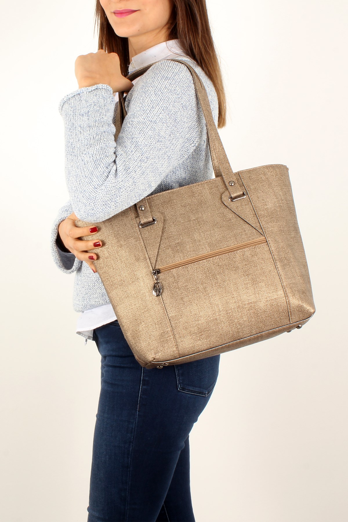 LWE20229-GldLuwweLuwwe Bag'sLuwwe Bag's -Kadın El ve Omuz Çantası