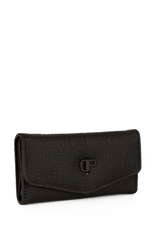 LWE50590-STalhaLuwwe Bag'sKadın DP Yazı Detaylı Cüzdan&Kartlık (50590)