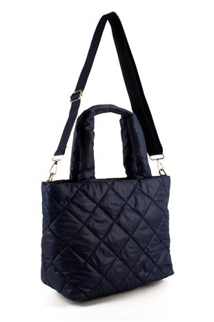 LWE10757-SyhTalhaLuwwe Bag'sKadın Kapitoneli Paraşüt Kumaş Çapraz Askılı Şişme Puf El ve Omuz Çantası (10757)