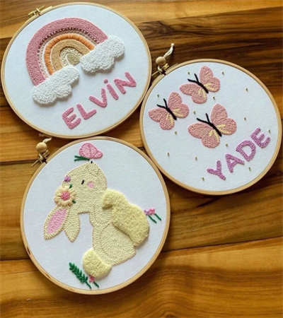 Afralyahome Punch İşleme Nakış İsme Özel Kişiselleştirilmiş Pano