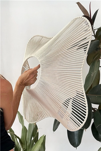 Makromeavi̇ze Makrome İpli̇k Ve Metal İskelet 55*25