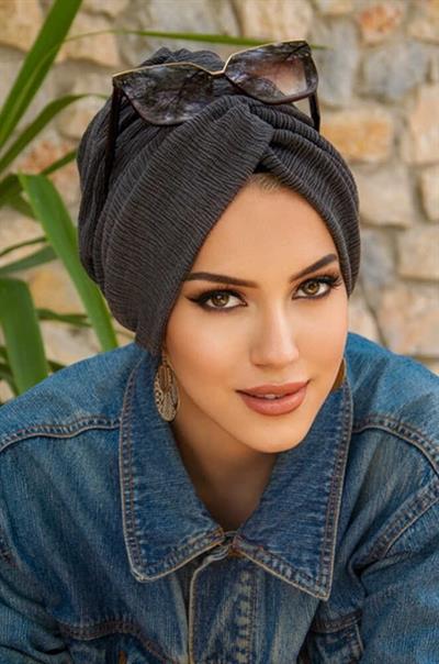 Antrasit Hazır Burgu Düğüm Bone