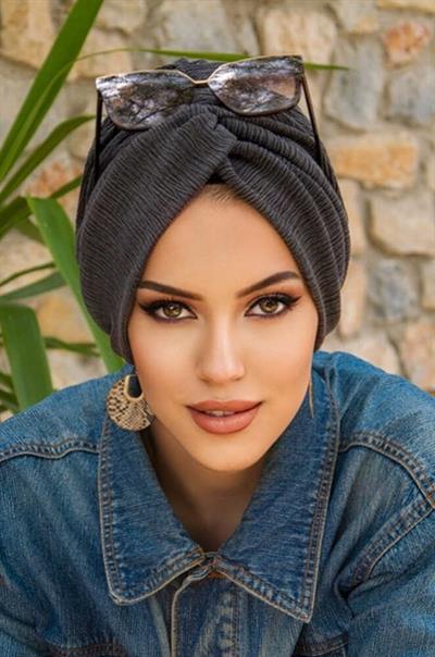 Antrasit Hazır Burgu Düğüm Bone