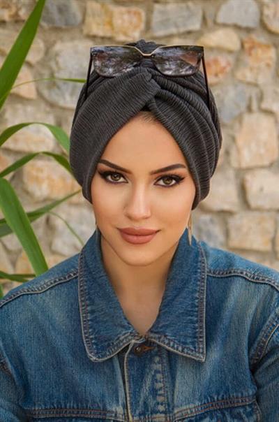 Antrasit Hazır Burgu Düğüm Bone