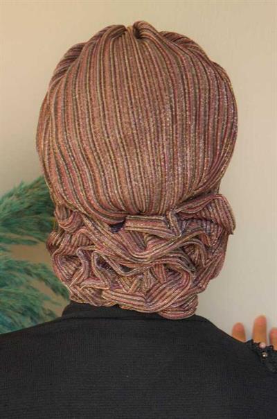 Bakır Piliseli Abiye Hazır Türban