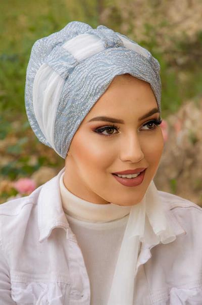 Bebe Mavi Simli Abiye Bone