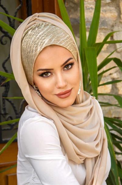 Bej Dore Bone Hazır Şal