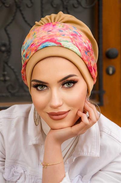 Bej Rengi Batik Desen Bantlı Bone