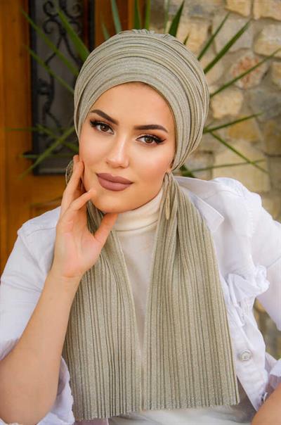 Dore Simli Piliseli Abiye Atkılı Bone