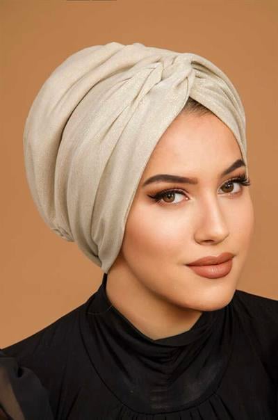 Ekru Simli Burgu Model Dolgulu Bone