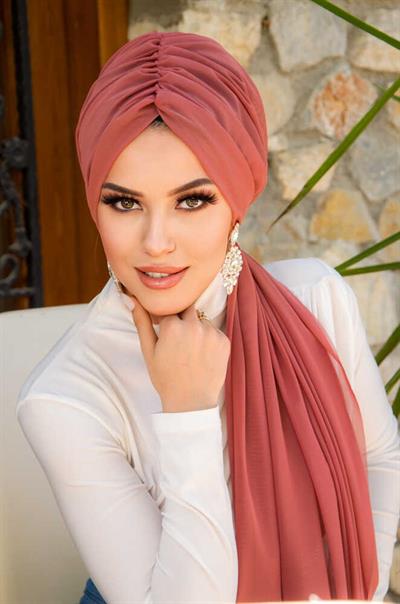 Gülkurusu Büzgülü Dolama Tokalı Bone