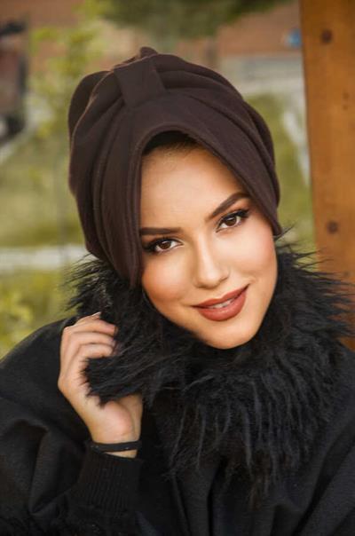 Kahverengi Kaşe Şapka Bone