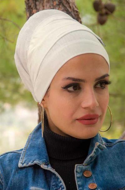 Kırık Beyaz Battal Boy Kaymaz Bone - 40500