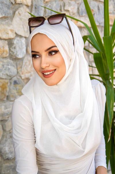 Kırık Beyaz Double Şal