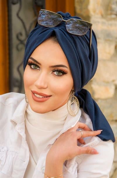 Koyu Lacivert Tokalı Bone