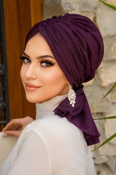 Mürdüm Ponpon Tokalı Bone