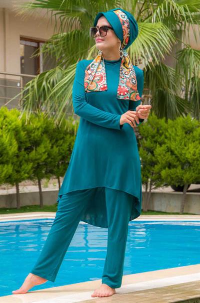 Lacivert Su Yeşili Mayo Takım