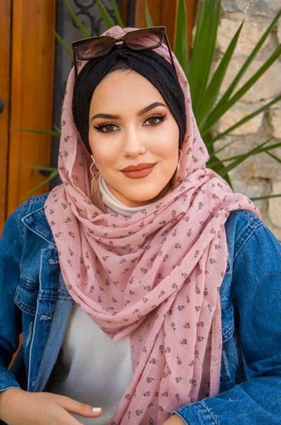Pudra Koton Bandana Şal - 50100