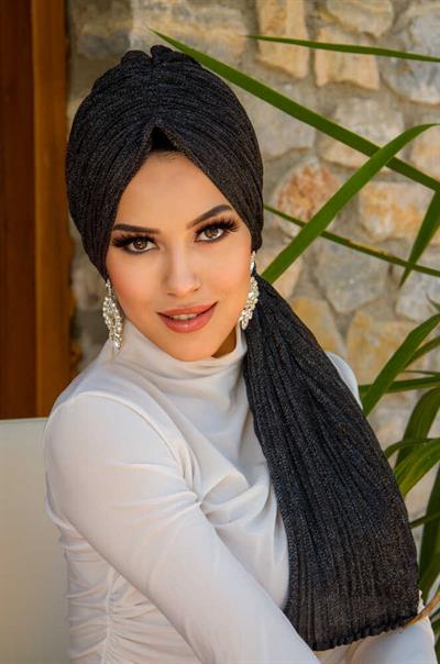 Siyah Gümüş Piliseli Dolama Bone