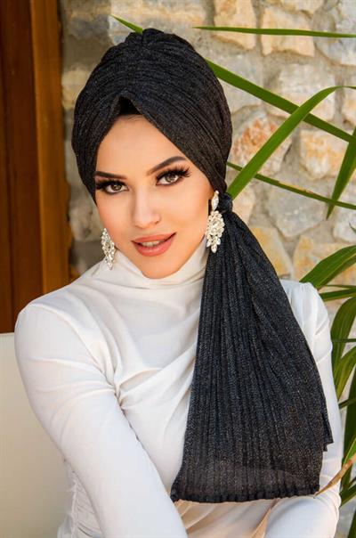 Siyah Gümüş Piliseli Dolama Bone