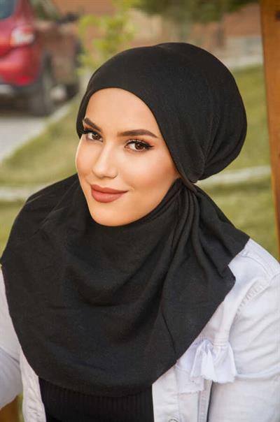 Siyah Oversize Hijab