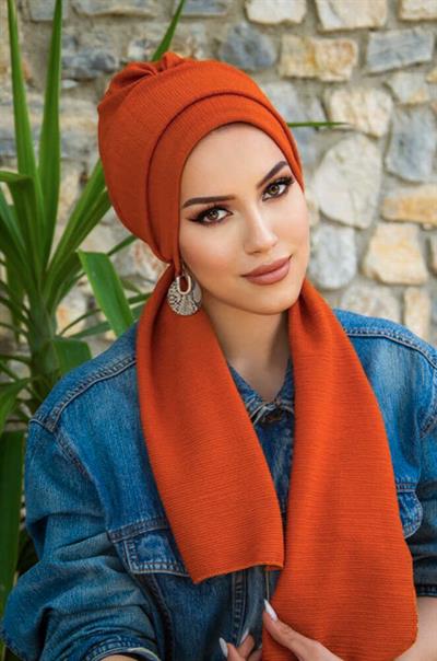 Taba Krınkıl Atkılı Tesettür Bone