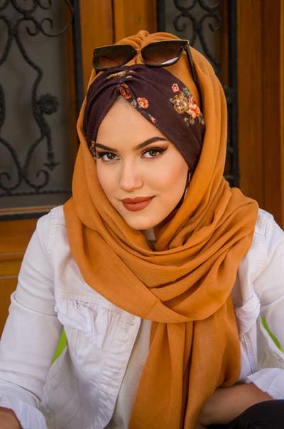 Taba Şebboy Çiçek Desen Hazır Şal