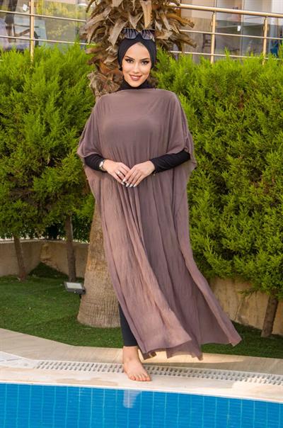 Vizon Desenli Tesettür Pareo