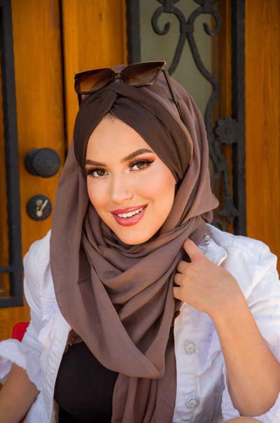 Vizon Kahve Burgu Hazır Şal