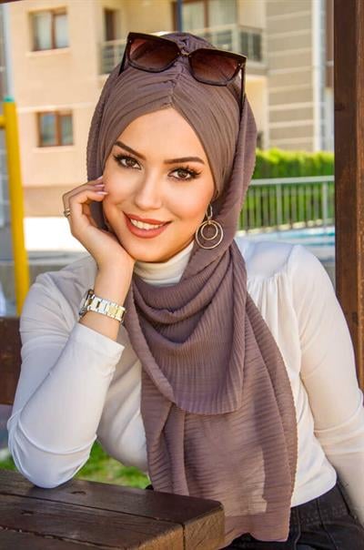 Vizon Kelebek Bone Şal