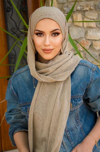 Vizon Melanj Kelebek Bone Şal
