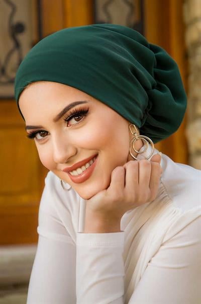 Zümrüt Çağla Hazır Türban Bone