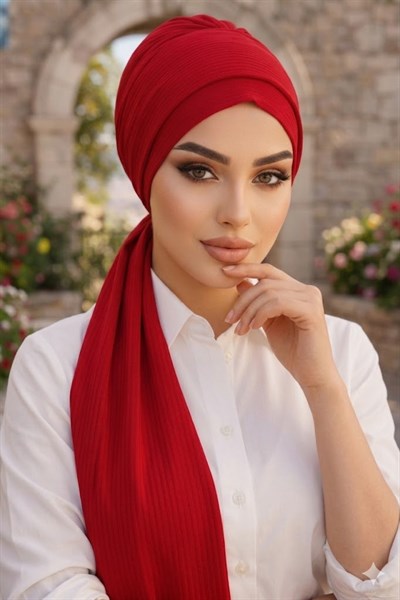 Açık Bordo Atkılı Bone