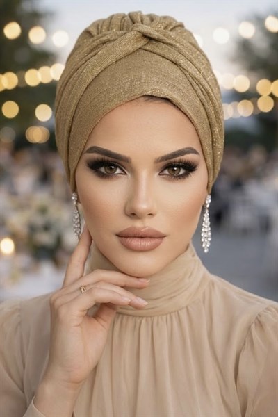 Bakır Işıltılı Burgulu Bone